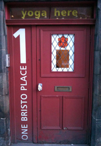 The front door of Bristo Yoga