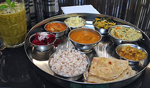 Thali at Cafe Mandira