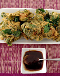 Dhatu spinach paneer pakoras