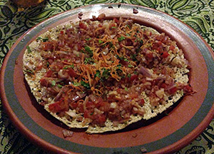 Green Hotel masala papad