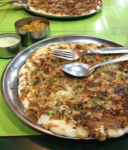 Green Leaf vegetable dosa 