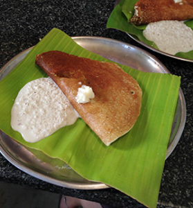 Butter dosa at Hotel Mylari