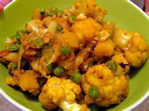 Om Cafe aloo gobi