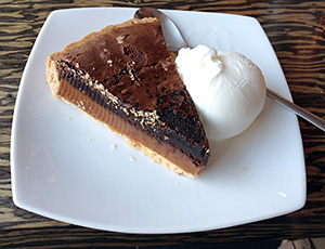 Pascucci choc tart & ice cream