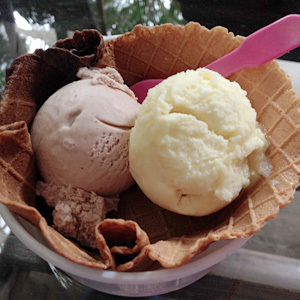Ice cream at Just Gelato