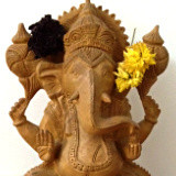 Ganesh wooden statue