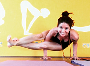 Laurene practising Ashtanga yoga