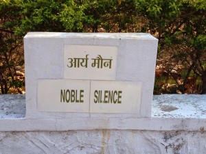 Vipassana - noble silence